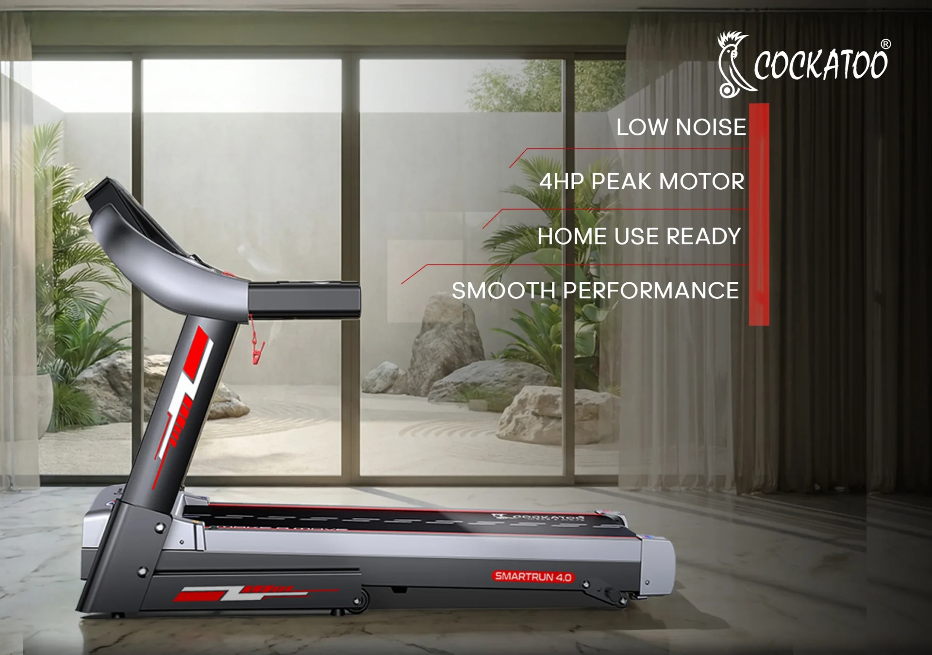 Amazon listing image for Cockatoo SmartRun 4.0 treadmill - Creative Ideas